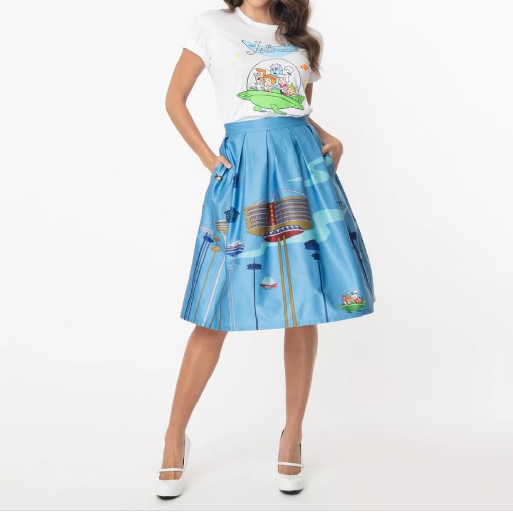 Unique Vintage The Jetsons skirt L NWT